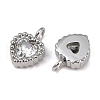 304 Stainless Steel Micro Pave Cubic Zirconia Charms STAS-K302-01F-P-2
