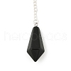 Natural Obsidian Cone Pointed Dowsing Pendulums G-A249-02S-02-2