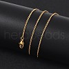 304 Stainless Steel Necklaces X-NJEW-E080-11G-4