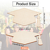 Unfinished Wood Graduation Cap Cutouts DIY-WH0386-40B-2