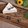 Craftdady 20Pcs 10 Styles Rainbow Color Alloy Pendants FIND-CD0001-04-3