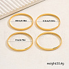 4Pcs Elegant Zinc Alloy Stackable Bracelet Set for Women DN0933-2-5