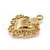 304 Stainless Steel Pendants STAS-V006-03G-02-2