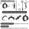 Unicraftale Feather Dangle Hoop Earring Making Kit STAS-UN0036-77-4