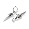 316 Surgical Stainless Steel Sword Hoop Earrings for Women EJEW-P274-15A-AS-2