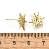 Star Brass Micro Pave Cubic Zirconia Ear Studs EJEW-D304-36G-3