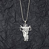 201 Stainless Steel Pendant Necklaces for Man NJEW-Q336-03D-P-2