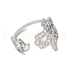 304 Stainless Steel Open Cuff Ring RJEW-Z026-01P-2