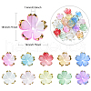 160Pcs 8 Colors Acrylic Bead Caps OACR-CJ0001-47-2