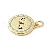 Brass Enamel Pendants KK-P293-09G-01-2