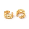 Rack Plating Brass Cuff Earrings EJEW-P221-12G-2