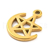 304 Stainless Steel Charms STAS-Q306-01G-F-2
