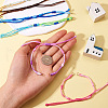 14Pcs 7 Colors Segment Dyed Nylon Braided Cord Bracelet Makings AJEW-TAC00014-7