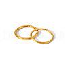 Simple Stainless Steel Double Rings Set for Women RM8151-4
