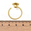 Dasiy Rotatable Open Cuff Rings for Women RJEW-C118-05G-5