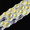 Transparency Electroplate Glass Beads Strands GLAA-T023-40A-01-1
