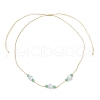 Round Natural Malaysia Jade & Cat Eye Beaded Necklace & Bracelet & Dangle Earring Sets SJEW-JS01334-11