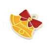 Christmas Theme Spray Painted Alloy Enamel Pendants ENAM-Z020-01A-2