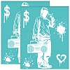Self-Adhesive Silk Screen Printing Stencil DIY-WH0338-325-1