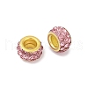 Alloy Rhinestone Clay Pave Beads ALRI-D300-04G-03-2