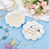 Shell Shape Porcelain Jewelry Plate AJEW-WH0348-164-4