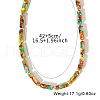 Bohemian Style Dyed Natural Imperial Jasper Cuboid Beaded Necklaces for Women DL2438-4
