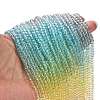 Transparent Painted Glass Beads Strands X1-DGLA-A034-T3mm-A15-2