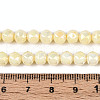 Electroplate Glass Beads Strands GLAA-N010-6mm-01-3