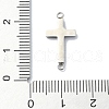 304 Stainless Steel Crystal Rhinestone Connector Charms STAS-Z065-02P-02-3