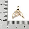 Brass Pave Light Sky Blue and Clear Cubic Zirconia Sea Animal Connector Charms KK-M326-07B-G-3