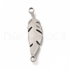 304 Stainless Steel Connector Charms STAS-P322-01P-2