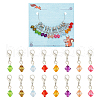 Bicone Pendant Stitch Markers HJEW-AB00489-1