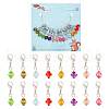 Bicone Pendant Stitch Markers HJEW-AB00489-1