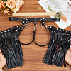 Imitation Leather Tassel Chain Belt AJEW-WH20006-20-3
