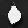 Christmas Opaque Resin Pendants RESI-G043-B02-4