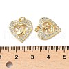 Brass Micro Pave Cubic Zirconia Pendants KK-Q068-51B-G-3
