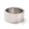 201 Stainless Steel Plain Band Ring for Women RJEW-I089-14P-2