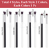 Gorgecraft 2 Sets 2 Styles Wood Makeup Mask Brush FIND-GF0006-73-2