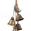 Iron Bell Pendant Decoration HJEW-JM02245-4