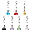 7Pcs Angel Glass Pendant Decorations HJEW-MZ00261-2