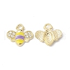 Golden Plated Alloy Enamel Charms ENAM-G212-18G-03-1