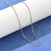 Ion Plating(IP) Trendy Unisex 304 Stainless Steel Cable Chain Necklaces NJEW-M047-02-2