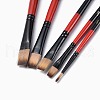 Wooden Paint Brushes Pens Sets AJEW-L074-03-3