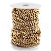 304 Stainless Steel Cuban Link Chain STAS-B019-02C-G-3