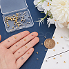 Unicraftale 100Pcs 2 Colors Brass Crimp Beads FIND-UN0004-33-4