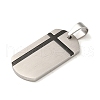 304 Stainless Steel Pendants STAS-C105-06EBP-2