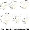 Unicraftale 304 Stainless Steel Flat Head Mix Size Pins STAS-UN0016-81-4