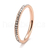 304 Stainless Steel Rhinestone Rings STAS-D178-02RG-03-1