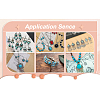 24Pcs 12 Styles Synthetic Turquoise Pendants FIND-TA0001-79-22