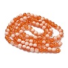 Crackle Glass Beads Strands X1-GLAA-U001-8mm-10-3